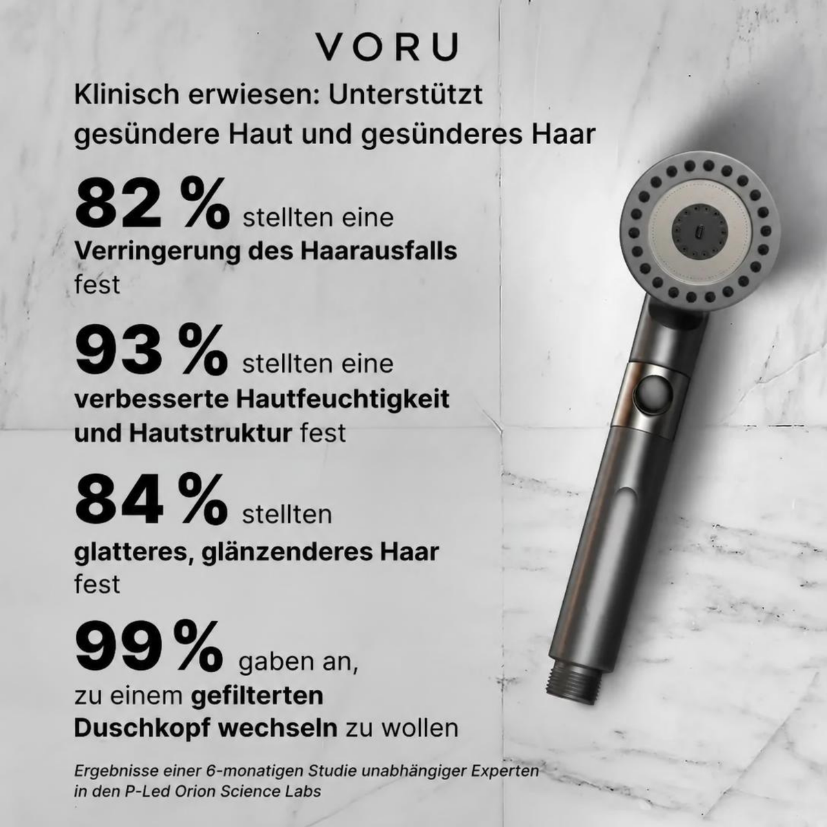 Voru Gefilterter Duschkopf – Komplettset